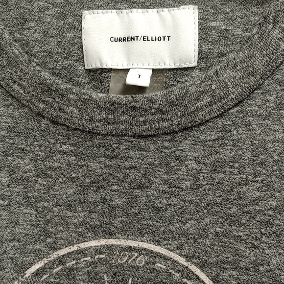 CURRENT/ELLIOT HEATHER GRAY SOFT BLUE & RED GRAPHIC TANK TOP - Picture 4 of 7